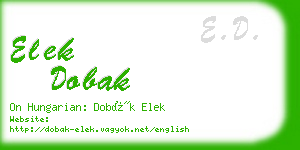 elek dobak business card